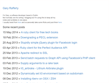 Tablet Screenshot of garyrafferty.com